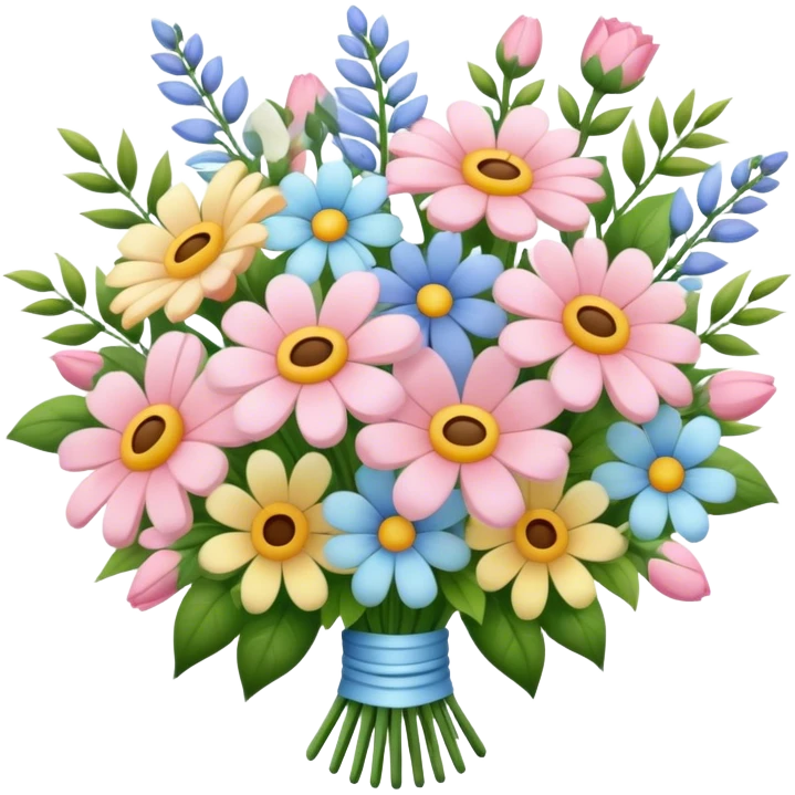 Pastel bouquet emoji