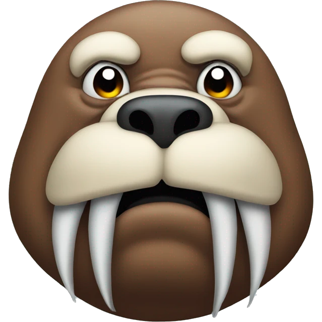 Furious walrus  emoji