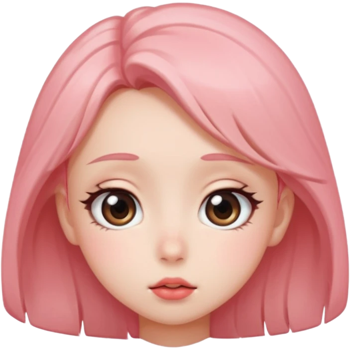 Kissy face anime style emoji
