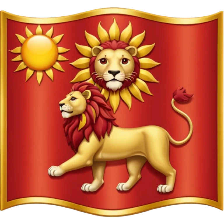 Lion & Sun Flag emoji