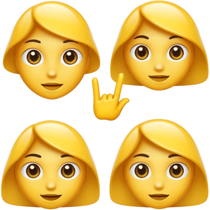 yellow shiny skin emoji