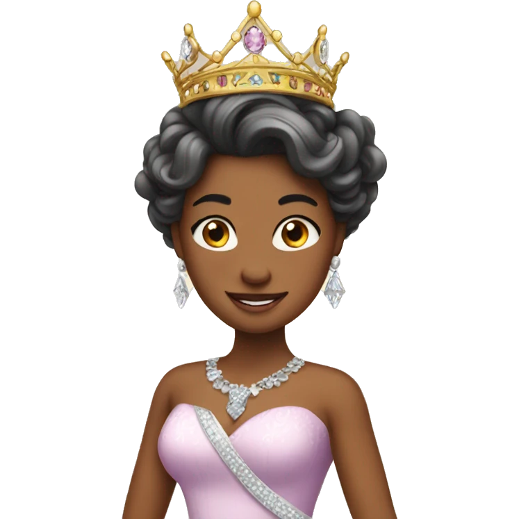 Hot princess with tiara emoji