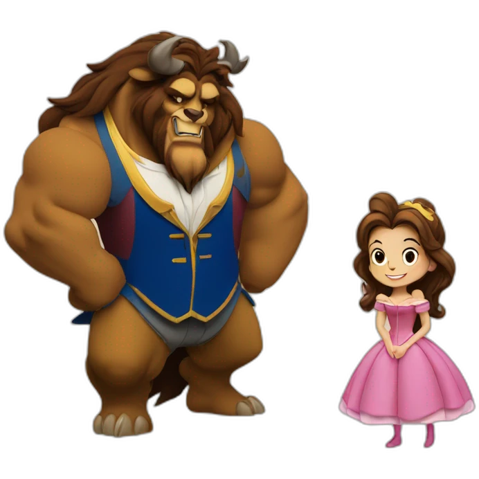 Beauty and the beast emoji