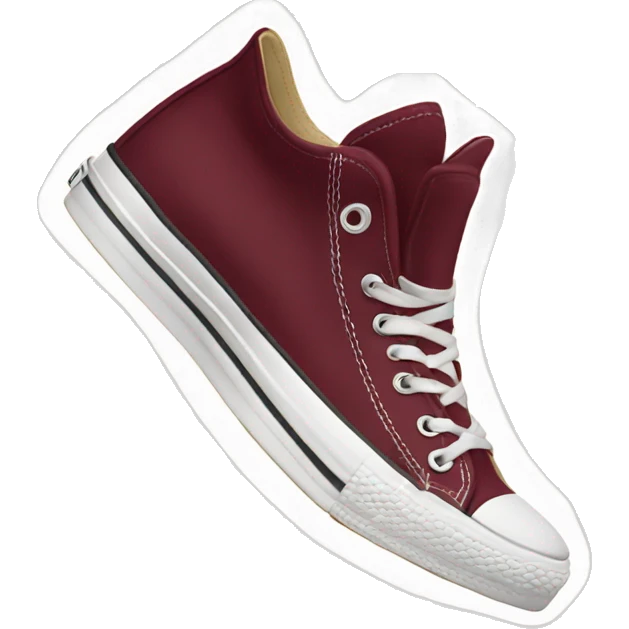 Burgundy Converse  emoji