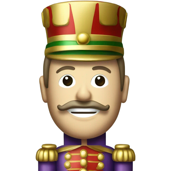 Christmas tree toy nutcracker  emoji
