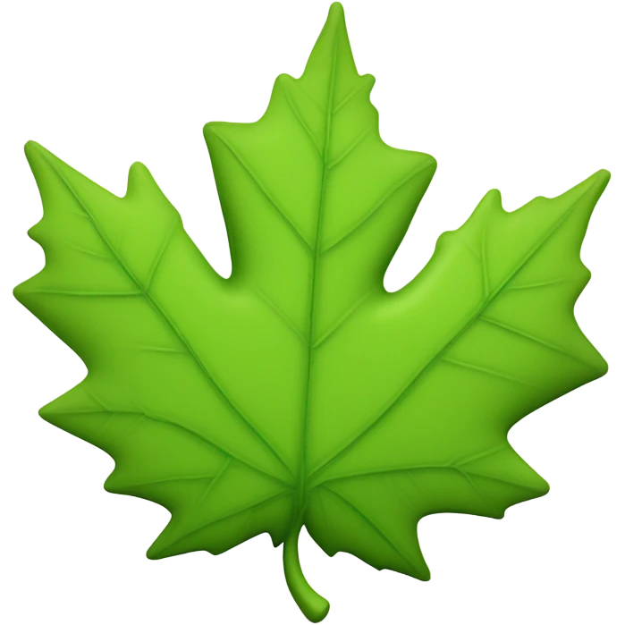 green maple leave emoji