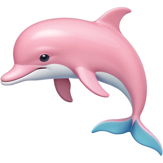 Pale pink dolphin emoji