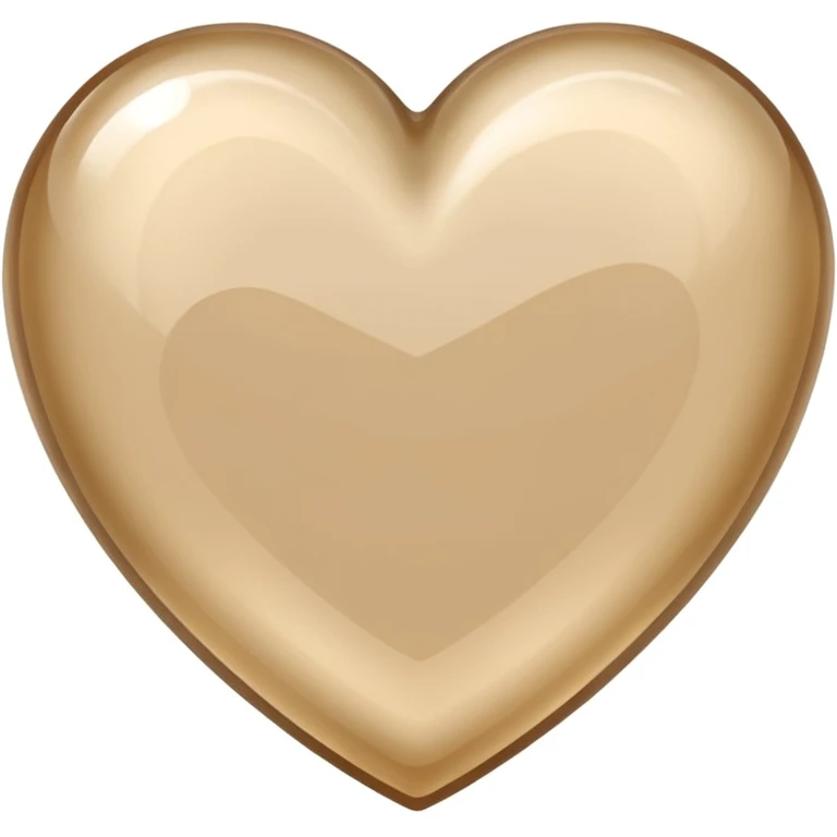 beige quartz heart  emoji