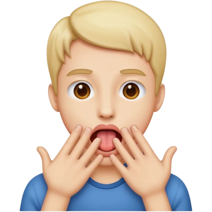 Sticking out tongue with hands on the side emoji