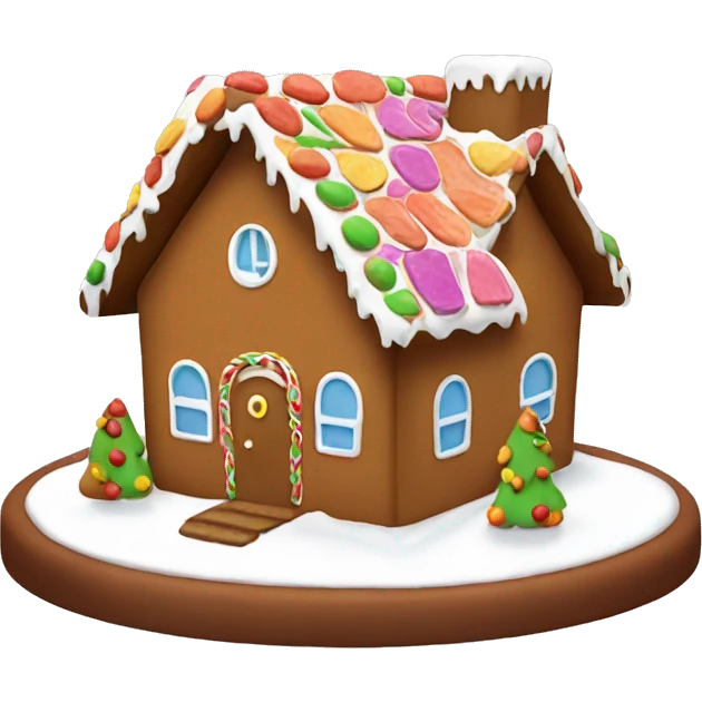 gingerbread house emoji