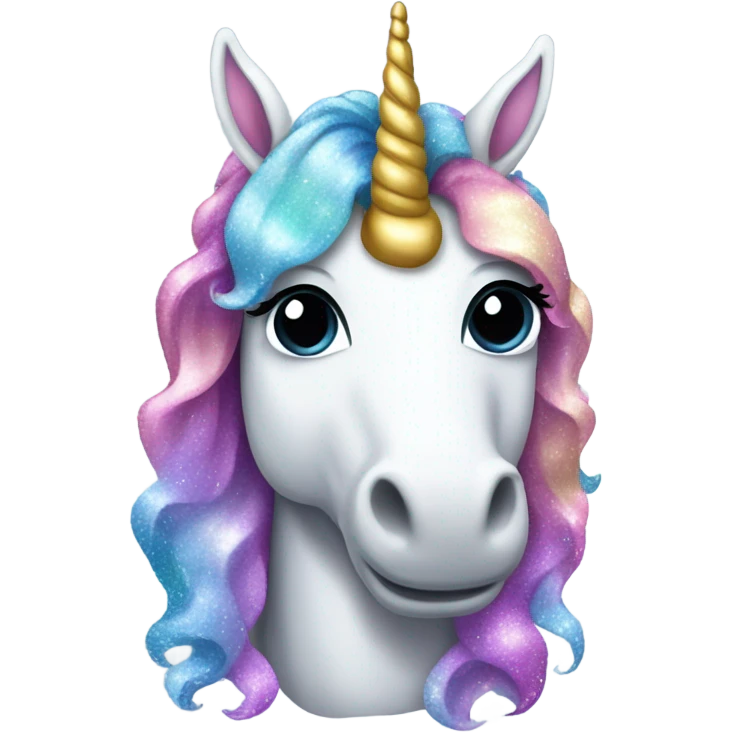 Glittery unicorn  emoji