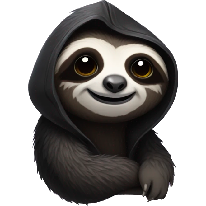 goth sloth emoji