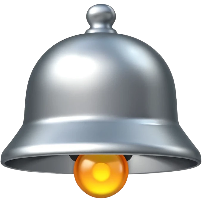 Notification bell silver emoji