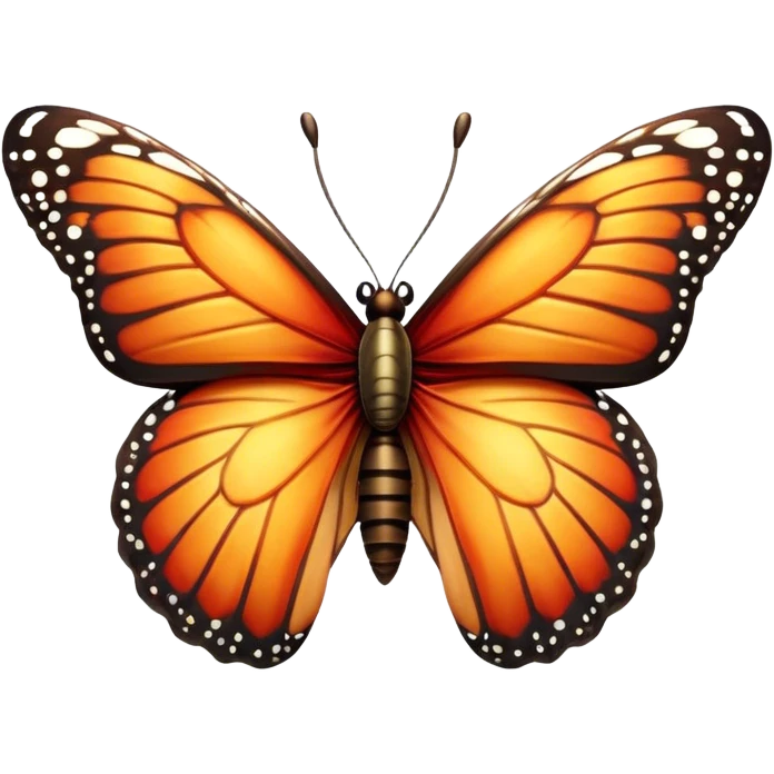 Cinematic Realistic Comical monarch Butterfly Portrait Emoji, Head tilted dramatically with an exaggeratedly amused expression, featuring striking, vividly detailed ruby wings with bold, playful patterns and wide, expressive eyes brimming with humorous disbelief, rendered with lifelike texture and vibrant natural hues, high shine, dramatic yet playful, styled with an air of cheeky garden mischief, soft glowing outline, capturing the essence of a spirited and over‐the‐top red butterfly that looks ready to flutter its way into viral fame! emoji