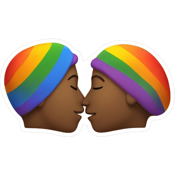 Gay people kissing emoji