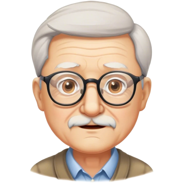 Grandpa with glasses  emoji