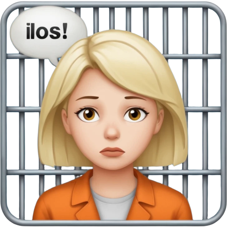 Still wild, but you’ll realize they’re wiser than they seem. Freedom is their top priority — don’t try to cage them.
woman behind bars sad with a text bubble thinking about airplanes emoji