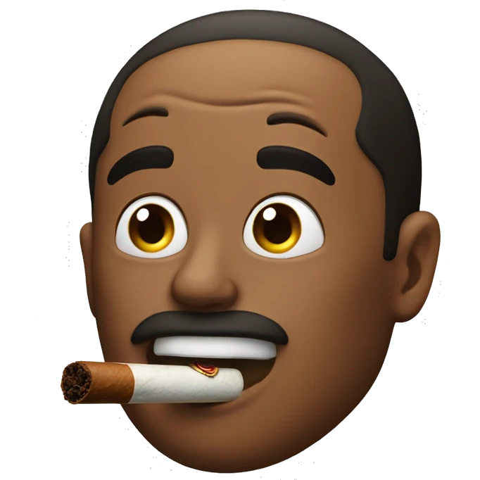 smoking cigar lauch out loud emoji