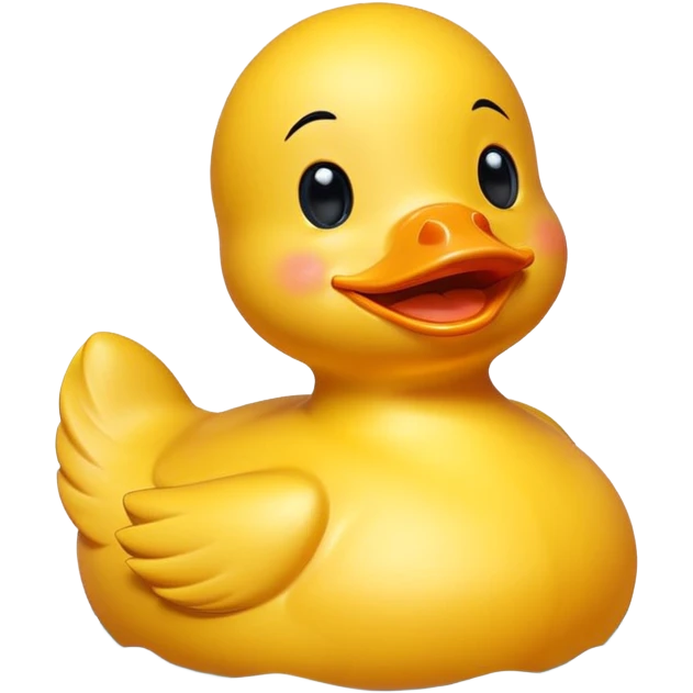 Ruber Duck winking  emoji