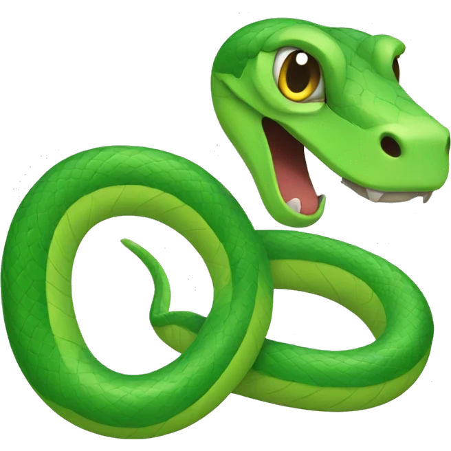 green snake emoji