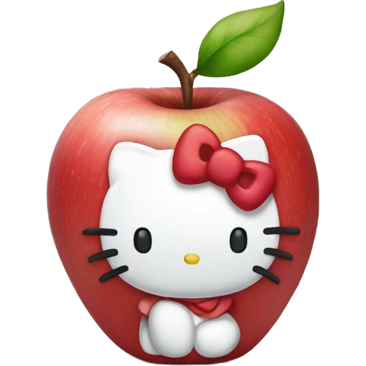 Hello Kitty Apple  emoji