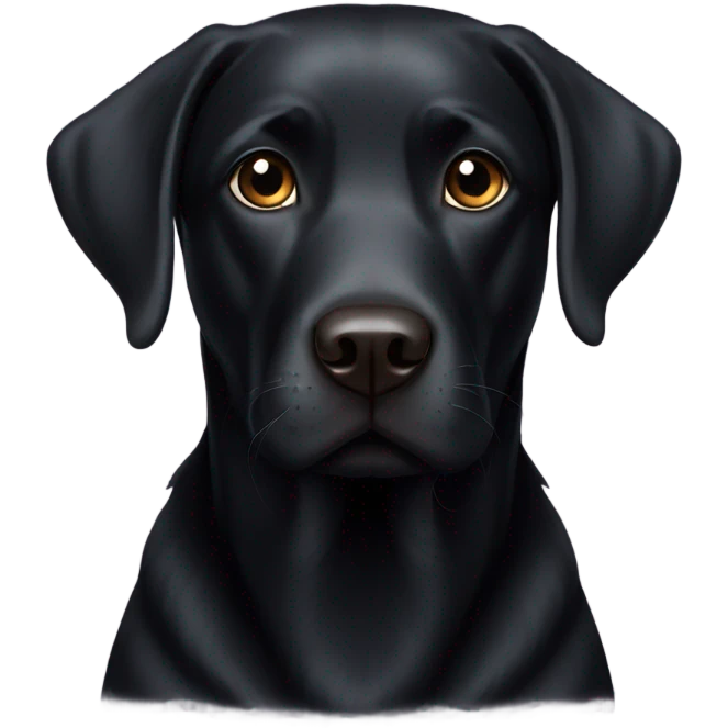 Black Labrador  emoji