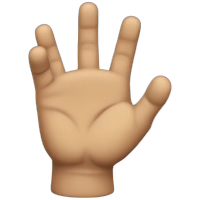 angry hand emoji