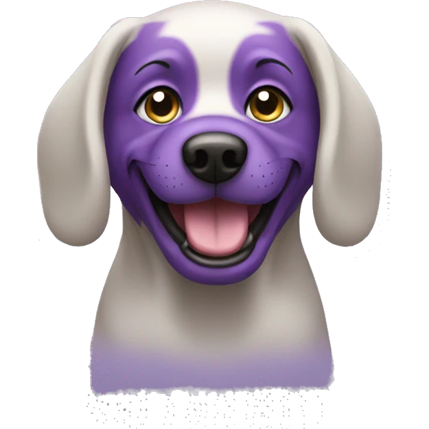 Purple dog  emoji