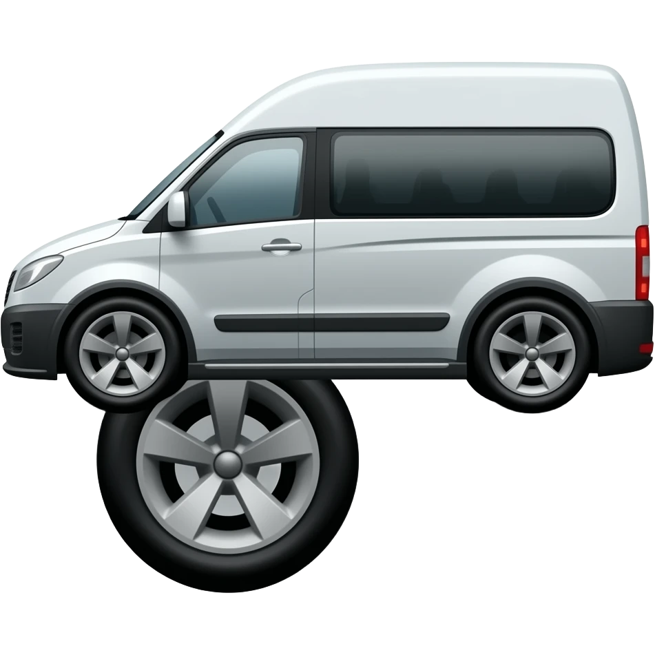 Tesla van angle view emoji