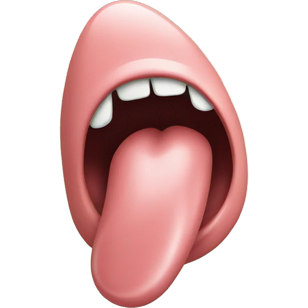 Tongue with green background emoji