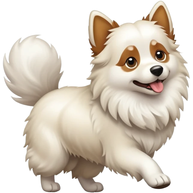 Dog chasing its tail emoji