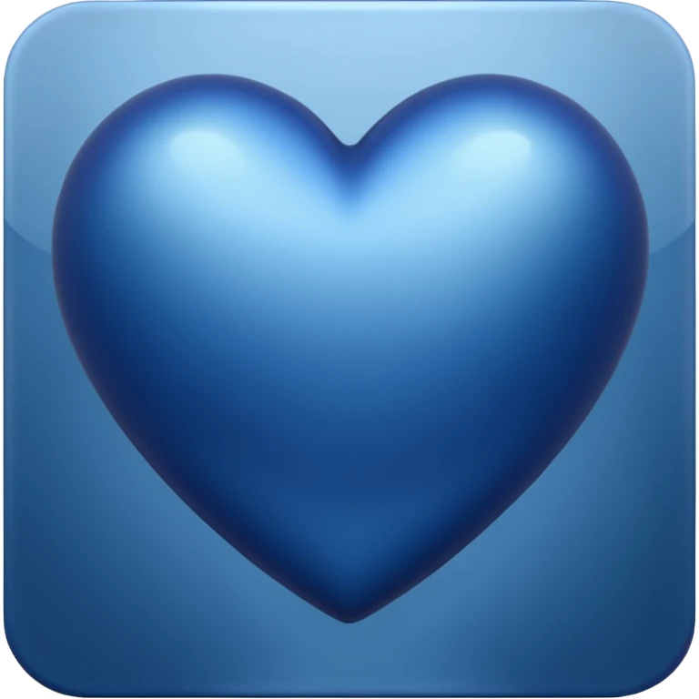 A midnight blue hear emoji