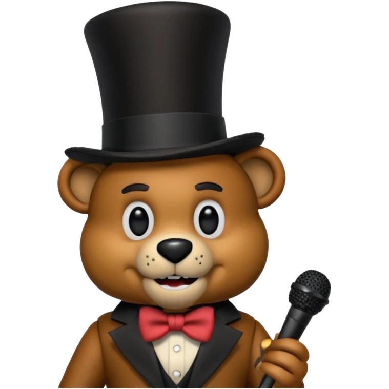 Create an image of Freddy Fazbear from FNAF emoji