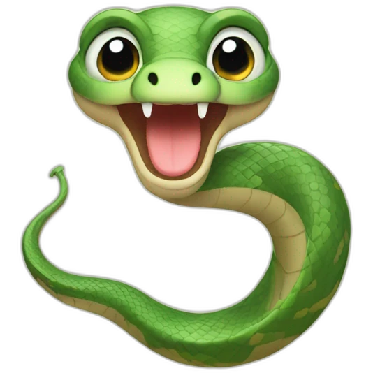 Cute snake emoji