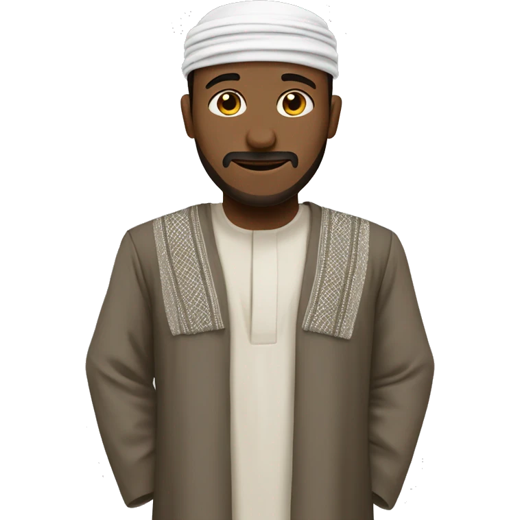 A person wearing a thobe and a shemagh emoji