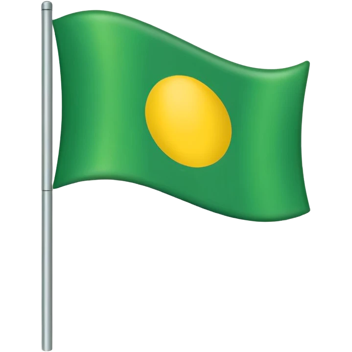 Yeşil sarı bayrak emoji emoji