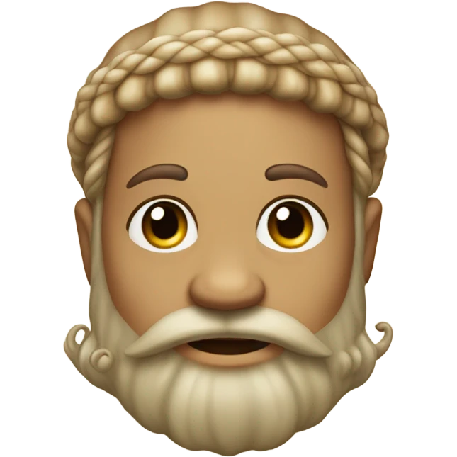 Tan Jewish merman emoji