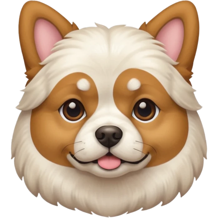 Can you do a mix of a Maltese, pPomeranian, bulldog and corgi emoji