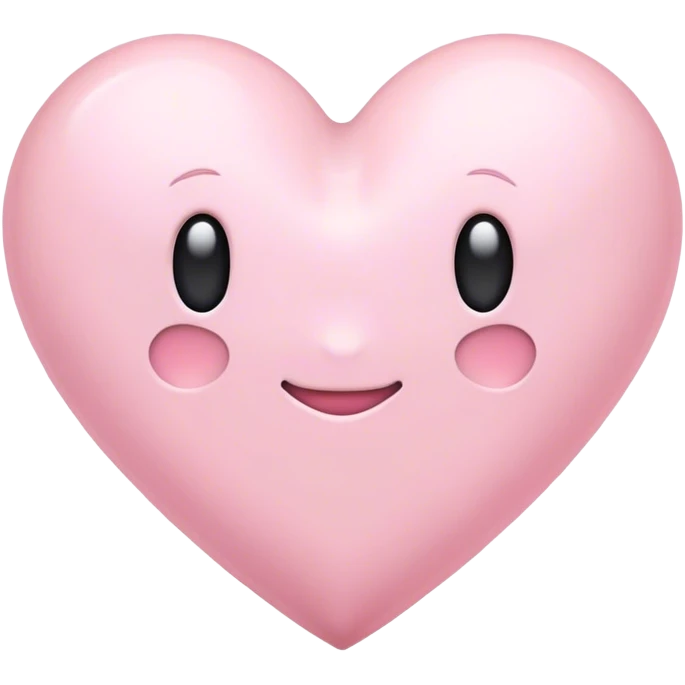 pale pink heart emoji