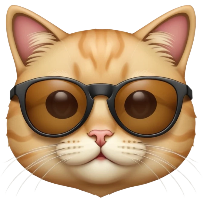 Cat with sunglasses emoji