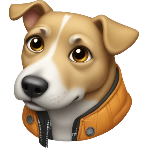 dog with jacket emoji