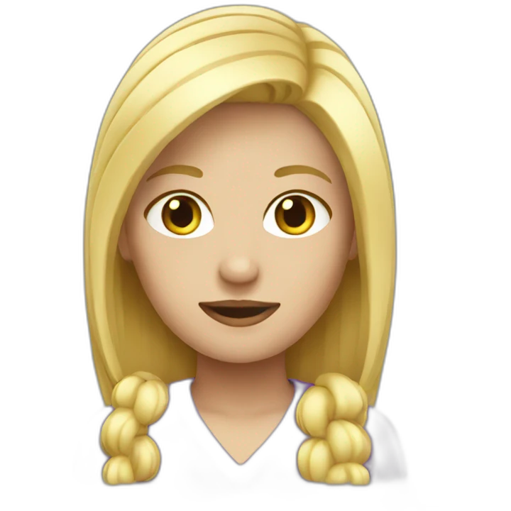 Working blond emoji