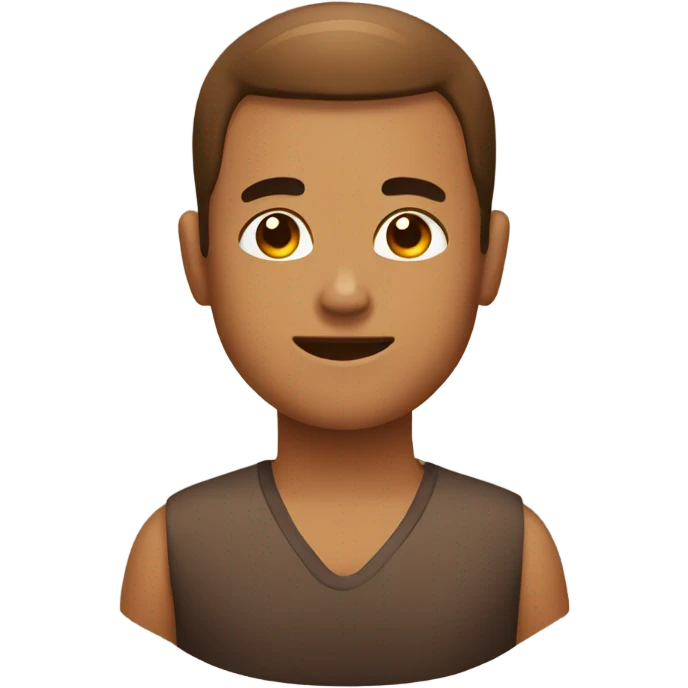 Massage brown emoji