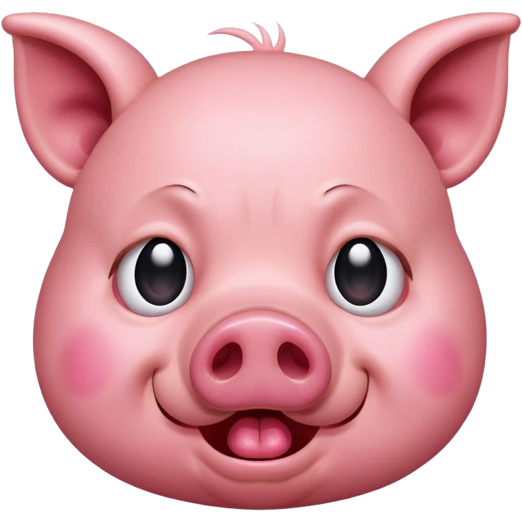 A pig crying emoji