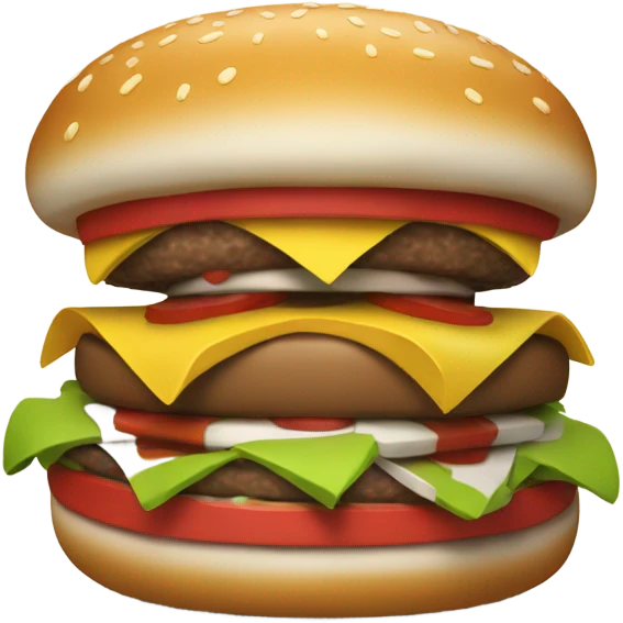Hamburger with arms emoji