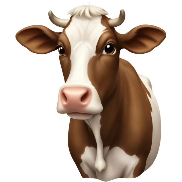 Cow on cow emoji