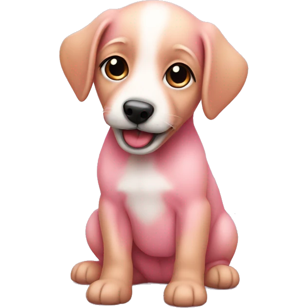 Pinker Baby Hund emoji