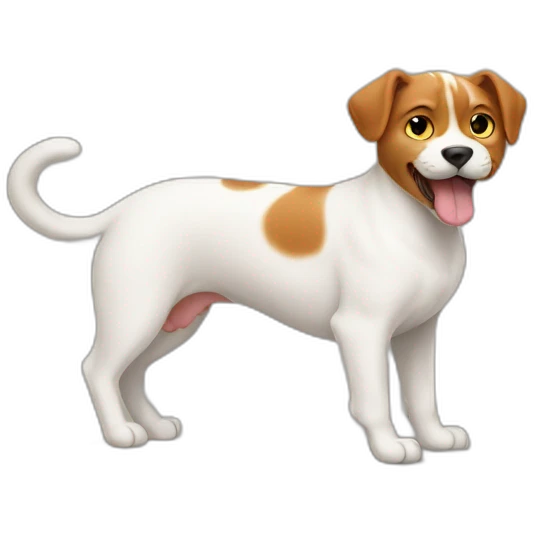 cat beat a dog emoji