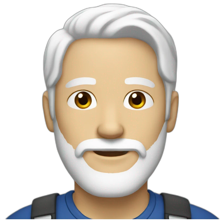 guy-with-white-hair and white beard emoji