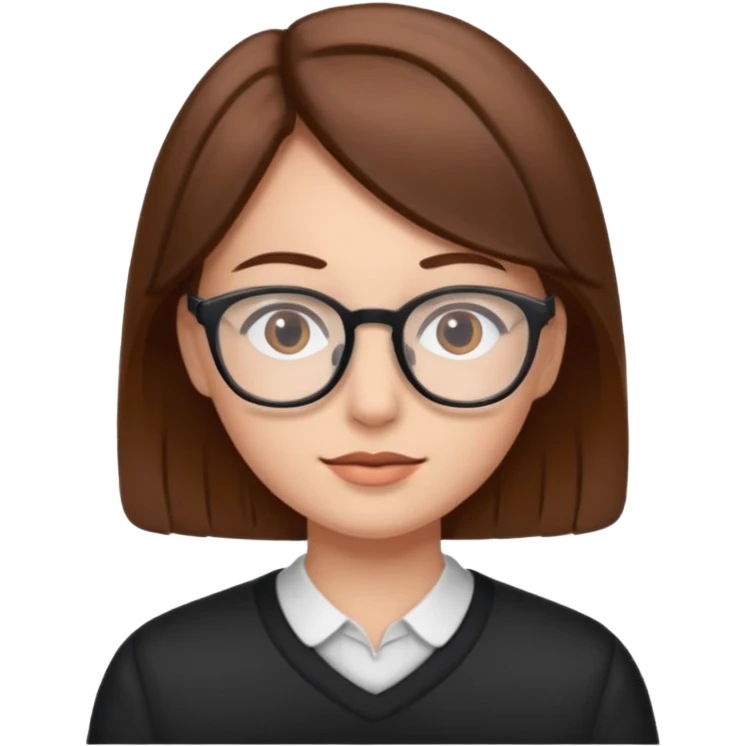 Person with glasses emoji